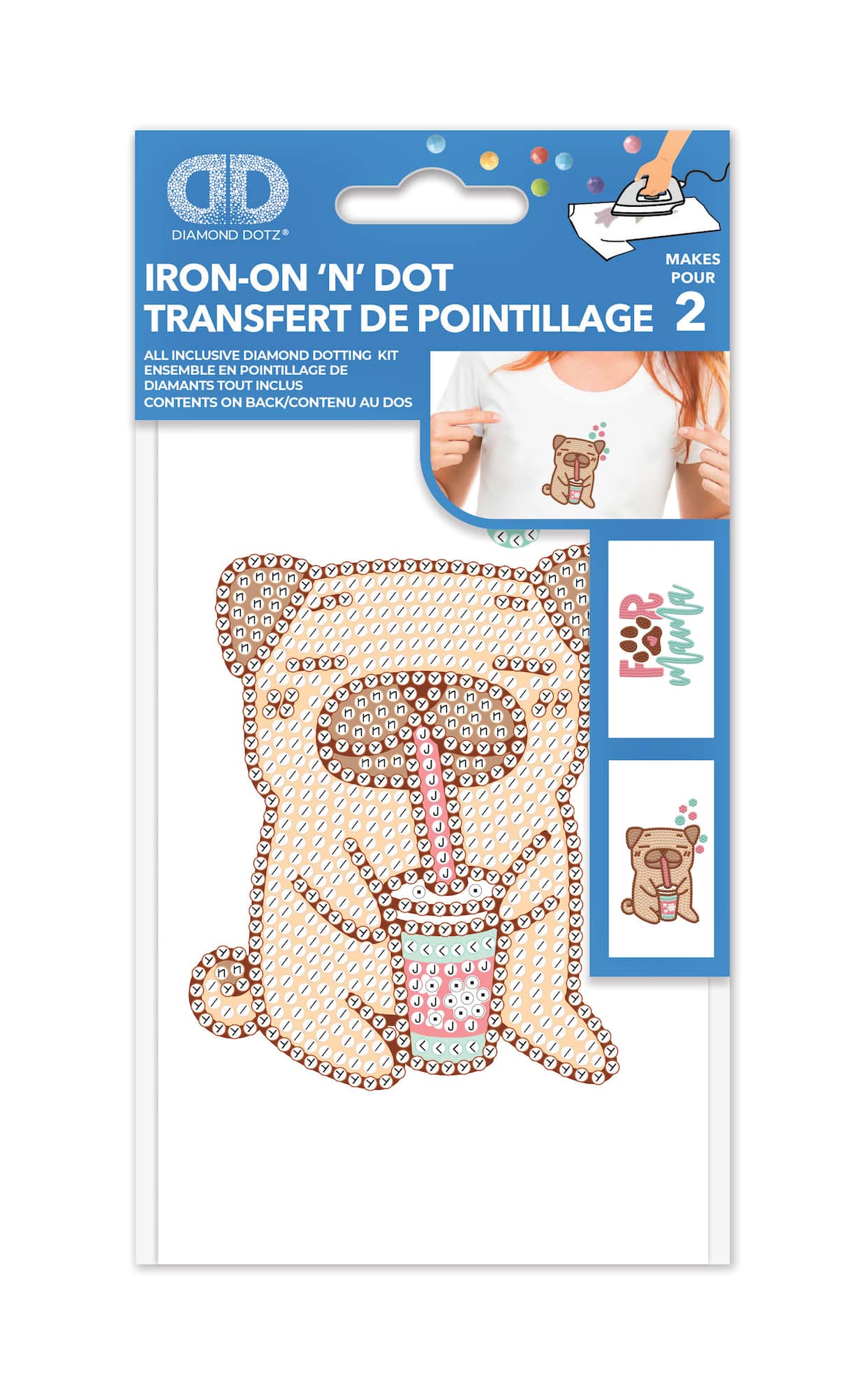 Diamond Dotz® Dog & Fur Mama Iron-On 'n' Dot Kit